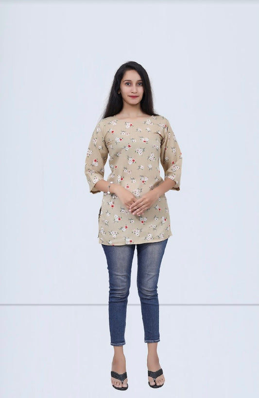 Women Printed Short Kurti