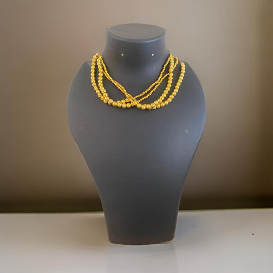 Golden Pearl Multi Design Necklace