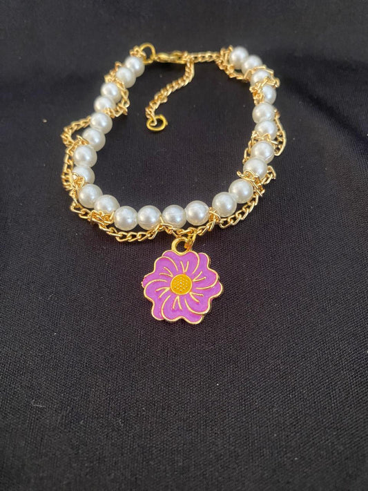 Pearl Bracelet With Charm