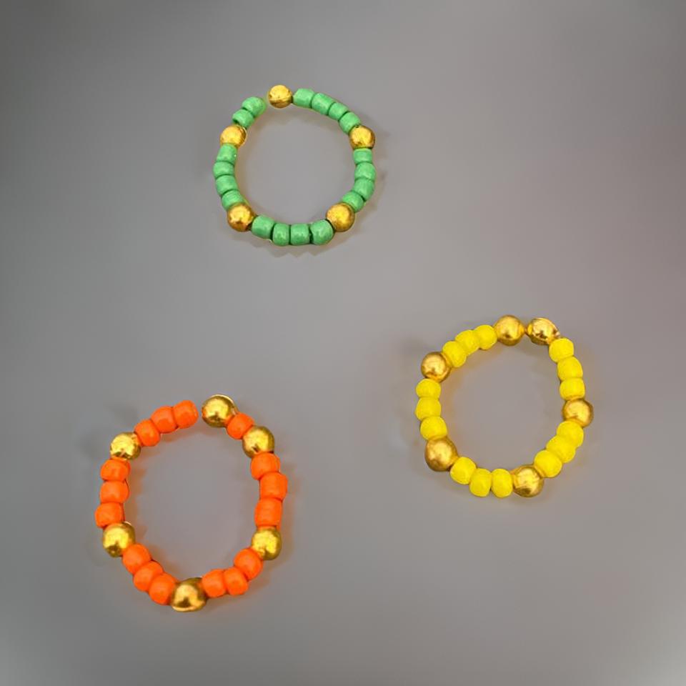 Set of 3 Beautiful Light Weight Stretchable Rings